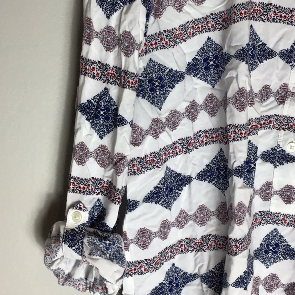 Loft > Patterned Blouse Small - Picture 4 of 10